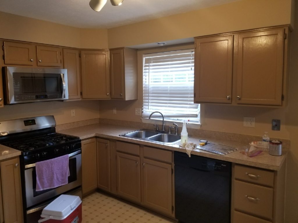 kitchen remodel gwynn oak md - before