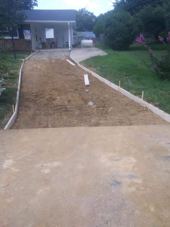 new drive way prep Pikesville MD